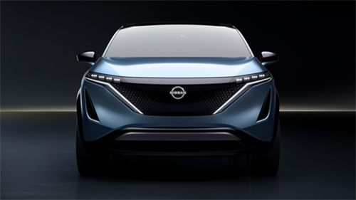 日產(chǎn)Ariya純電動(dòng)跨界概念車(chē)前臉造型采用“盾式”護(hù)罩.jpg